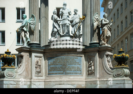 Österreich, Wien I, Hoher Markt, Vermählungs- oder Josephsbrunnen, 1729-32 von J.E. Fischer von Erlach d. J. Foto Stock