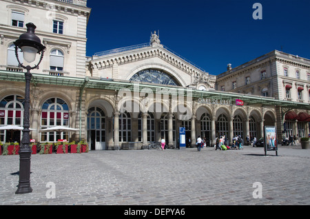 Gare de l'est,stazione ferroviaria,l'esterno,Parigi,Francia Foto Stock