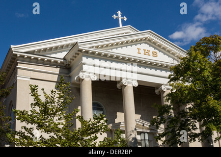 Trinità santa chiesa cattolica sulla 36th Street NW di Georgetown, Washington DC Foto Stock