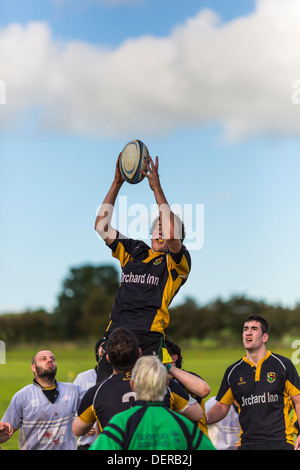 Rugby amatoriale Ulster Irlanda del Nord Armoy 'v' Letterkenney Foto Stock