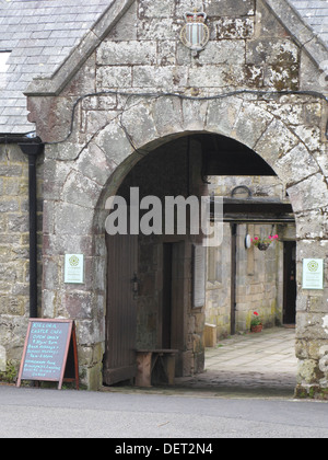 Ingresso al castello di Kielder Visitor Center, a Kielder Water & Forest Park, Northumberland, England, Regno Unito Foto Stock