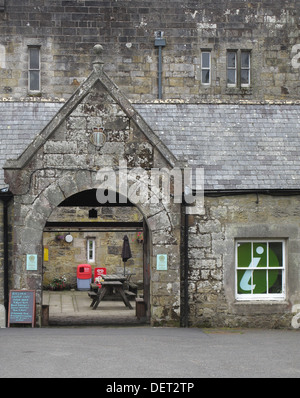 Ingresso al castello di Kielder Visitor Center, a Kielder Water & Forest Park, Northumberland, England, Regno Unito Foto Stock