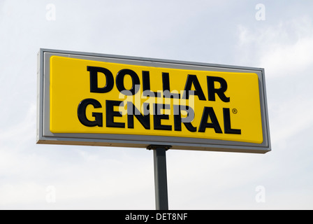 Dollar General store segno USA Foto Stock