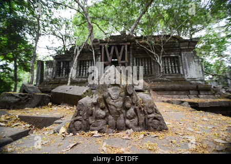 Le rovine in pietra centrale di Beng Mealea, Angkor Wat Cambogia Foto Stock