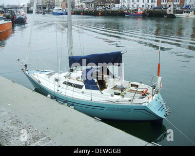 FILE DI FOTO da Dorset Media Service. Jeff Cole (62) da Weymouth Dorset UK che è mancante in mare nel canale in inglese era la vela con una singola mano sulla sua barca quando egli e stato da ultimo visto. 24 Settembre, 2013 Credit: Dorset Media Service/Alamy Live News Foto Stock