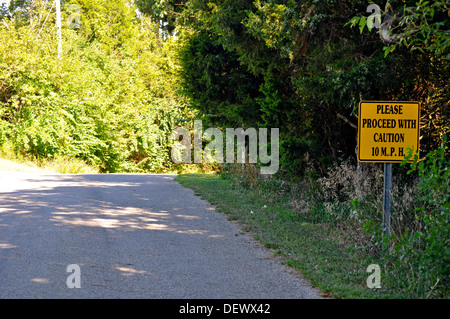 Procedere con cautela Foto Stock