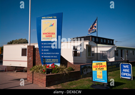 Winchelsea Sands Caravan Park Vacanze Winchelsea East Sussex England Regno Unito Foto Stock