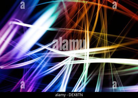 Abstract linee colorate spazio futuristico sfondo Foto Stock