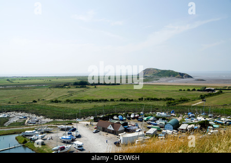 Brean giù, in salita, Weston-Super-Mare, Somerset, Inghilterra. Foto Stock