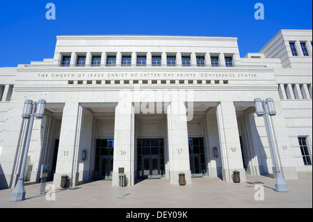 Centro congressi della Chiesa di Gesù Cristo dei Santi degli Ultimi Giorni, Salt Lake City, Utah, Stati Uniti d'America Foto Stock