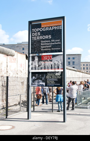 Topografia del Terrore museum - Berlino, Germania Foto Stock