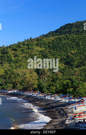 Indonesia, Bali, East Bali, Amed, litorale Lipah Foto Stock