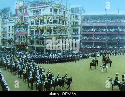 Londra Queen Victoria Diamante del Giubileo nel 1897 Foto Stock