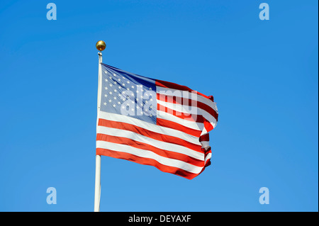 A stelle e strisce, bandiera degli STATI UNITI D'AMERICA, Florida, Stati Uniti Foto Stock