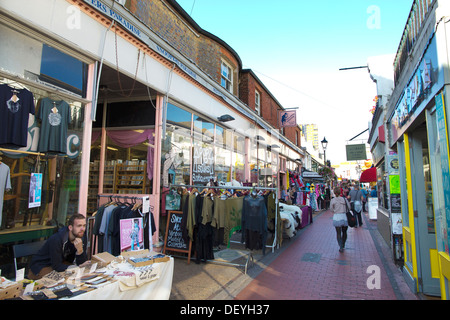 Indiscreti Paradiso in North Laine area, Brighton & Hove, nel distretto di Brighton e bohemien quartiere culturale, England, Regno Unito Foto Stock