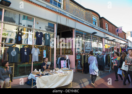 Indiscreti Paradiso in North Laine area, Brighton & Hove, nel distretto di Brighton e bohemien quartiere culturale, England, Regno Unito Foto Stock