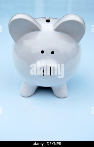 White salvadanaio Foto Stock