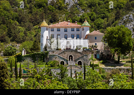 Chateau de Trigance St Croix lago Les Gorges du Verdon Provence Francia Foto Stock