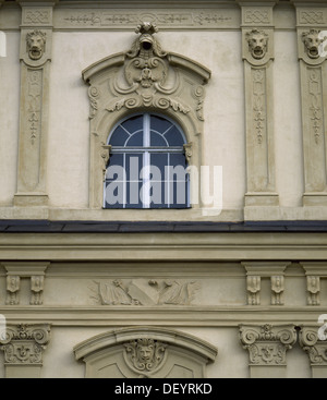 Belvedere. Belvedere inferiore. 1714-1716. Costruito da Johann Lukas von Hildebrandt (1668-1745). Dettaglio della facciata. Vienna. Austria. Foto Stock