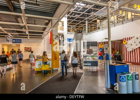 Ingresso principale di IKEA home retail store negli Stati Uniti Foto Stock