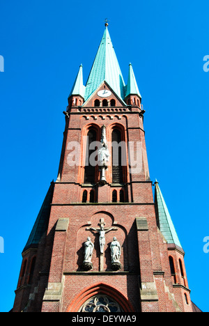 San Lamberti-Kirche chiesa, Gladbeck, Ruhrgebiet regione Renania settentrionale-Vestfalia Foto Stock