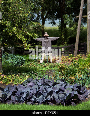 Lo Spaventapasseri kitchen garden farm Enkhuizen Zuiderzeemuseum Paesi Bassi Foto Stock