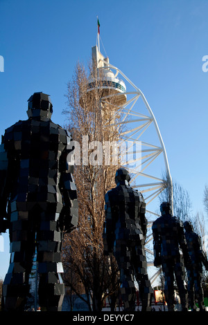 Sculture moderne nel Parque das Nações, Parco delle nazioni, Expo 98 Portogallo, Lisbona, Portogallo, Europa Foto Stock