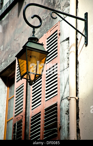 Lampione, centro di Annecy, Haute Savoie, Francia, Europa Foto Stock