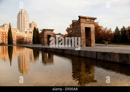 Tempio di Debod, Madrid, Spagna, Europa Foto Stock