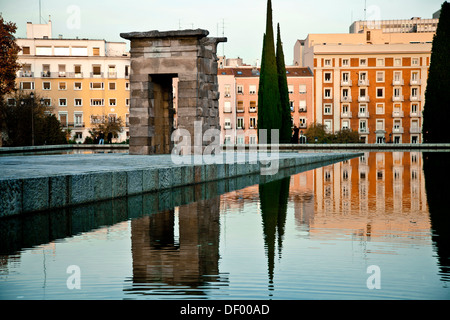 Tempio di Debod, Madrid, Spagna, Europa Foto Stock