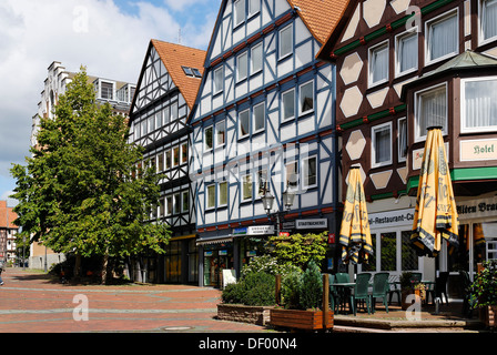 Hotel Zum Alten Brauhaus, Tedesco per la vecchia fabbrica di birra, Marktstraße, Market Street, centro storico, Hofgeismar, Hesse Foto Stock