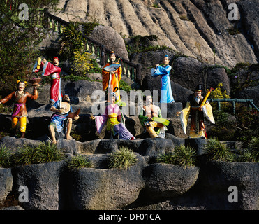 Malaysia Malaysia occidentale, Pahang Stato, Genting Highlands, Mystic statue del Chin Swee Grotte Tempio. Foto Stock