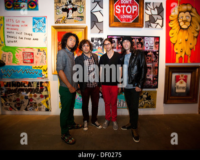 Grigio Skyler mostra presso il Laboratorio Galleria d'arte, La Brea Blvd., Los Angeles, California, Stati Uniti d'America Foto Stock