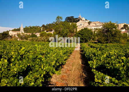 Townscape di Bonnieux, Vaucluse Provence, Francia Foto Stock