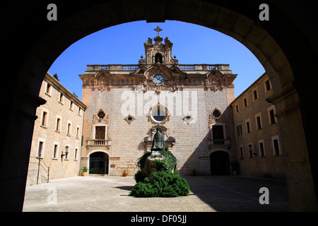 Monastero di Lluc, Maiorca, isole Baleari, Spagna Foto Stock