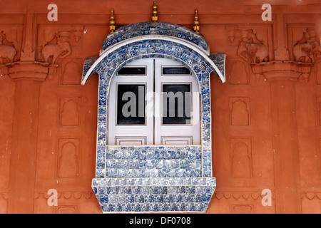 Dettaglio, palazzo comunale nel Forte di Jaisalmer, Rajasthan, India, Asia Foto Stock