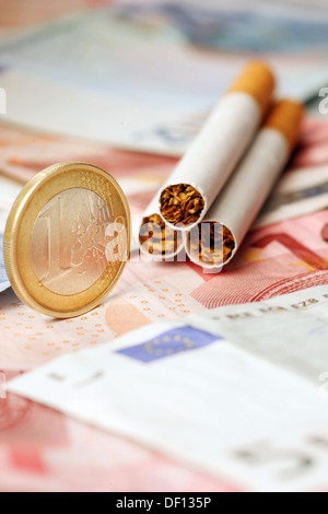 Berlino, Germania, icona foto per imposta sul tabacco Foto Stock