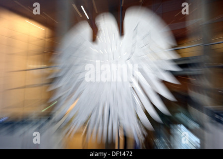 Berlino, Germania, l'aquila tedesca nella sala plenaria del Bundestag tedesco Foto Stock