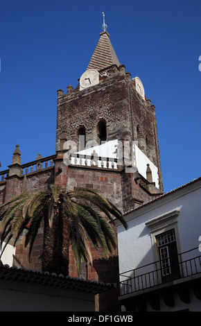 Madeira, Funchal, Cattedrale di Se nel centro Foto Stock