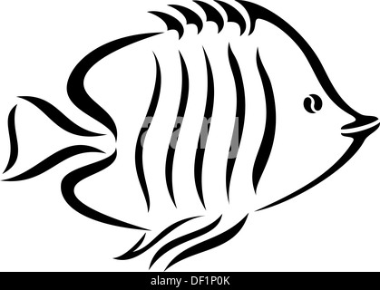 Fumetto di pesce Foto Stock