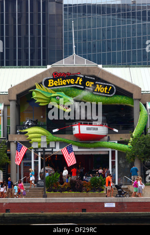 Credeteci o no di Ripley! Museo, luce padiglione Street, Harborplace, Porto Interno di Baltimore, Maryland, Stati Uniti d'America Foto Stock