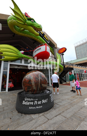 Credeteci o no di Ripley! Museo, luce padiglione Street, Harborplace, Porto Interno di Baltimore, Maryland, Stati Uniti d'America Foto Stock