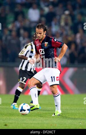 Alberto Gilardino (Genova), Settembre 24, 2013 - Calcio : Italiano 'Serie A' match tra Udinese 1-0 Genova presso lo Stadio Friuli Udine, Italia. (Foto di Maurizio Borsari/AFLO) Foto Stock