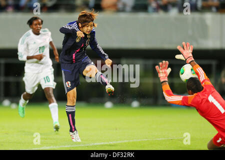 Nanase Kiryu (JPN), Settembre 26, 2013 - Calcio : internazionale amichevole tra Giappone 2-0 la Nigeria a Fukuda Denshi Arena, Chiba, Giappone. Credito: Daiju Kitamura AFLO/sport/Alamy Live News Foto Stock