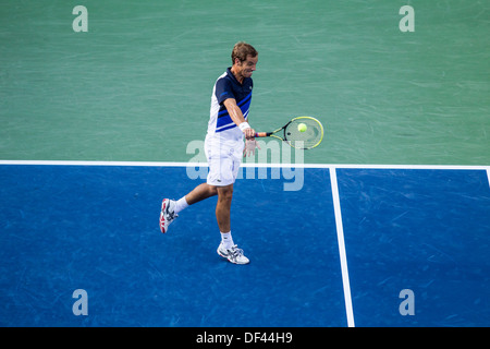 Richard Gasquet (FRA) competere in semifinale al 2013 US Open Tennis Championships Foto Stock