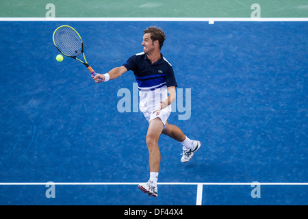 Richard Gasquet (FRA) competere in semifinale al 2013 US Open Tennis Championships Foto Stock