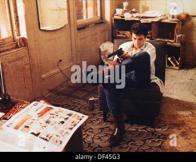 Robert De Niro, sul set del film "Taxi Driver', Bill/Phillips Produzione con distribuzione attraverso la Columbia Pictures, 1976 Foto Stock