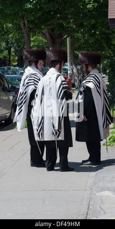 Montreal Nigun popolo ebraico nella zona Outremont Foto Stock