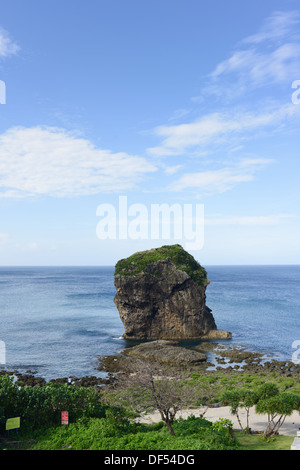 Roccia Vela nel Parco Nazionale di Kenting taiwan Foto Stock