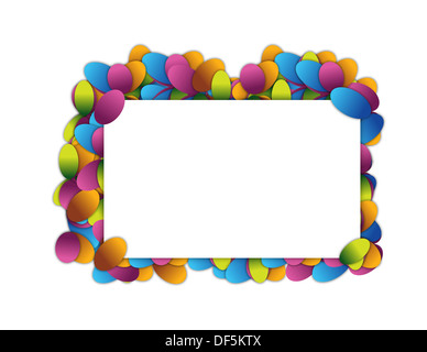 Abstract Banner illustration design su bianco Foto Stock